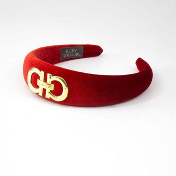 Valeska Buckle Headband Red